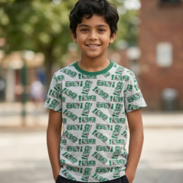 Playera Casual Niño Fifa Copa Mundial Futbol 2026 Color Gris