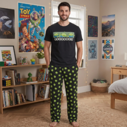 Pijama Hombre Disney Pixar Toy Story - Hombres Verdes -Conjunto Playera Short