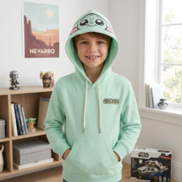 Sudadera Con Capucha Niño The Mandalorian Grogu Pull-over