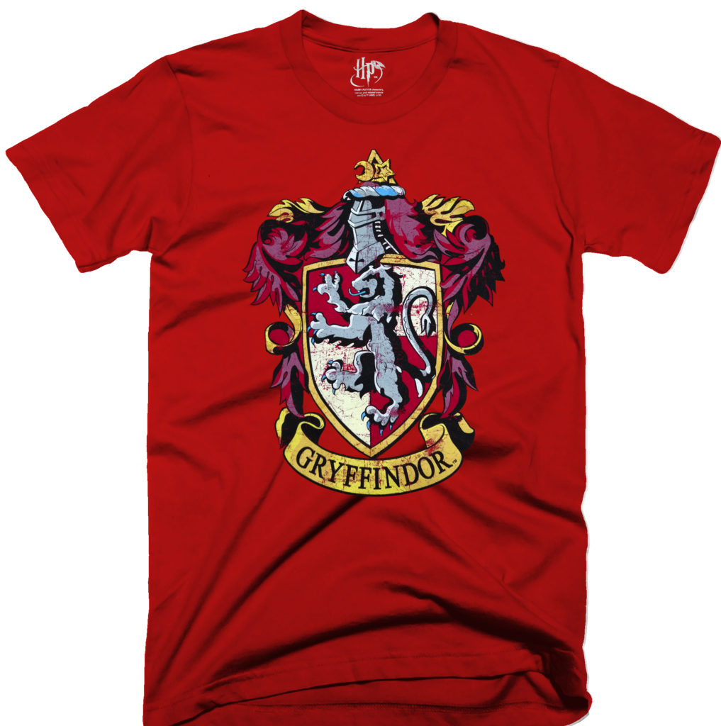 Harry Potter Gryffindor Officially Licensed Men's T-Shirt - Black, Medium