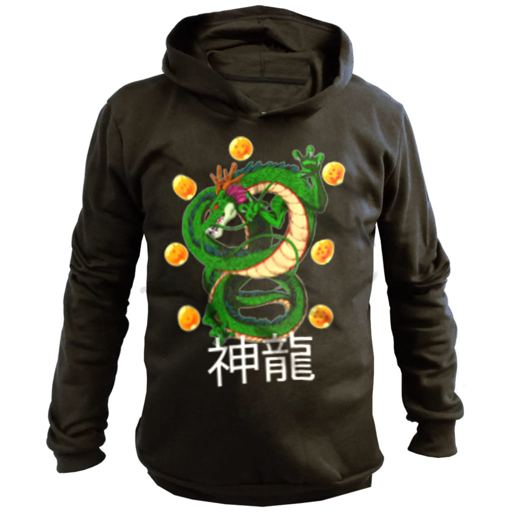 Sudadera Glo en Flor de Dragón Negro y Menta